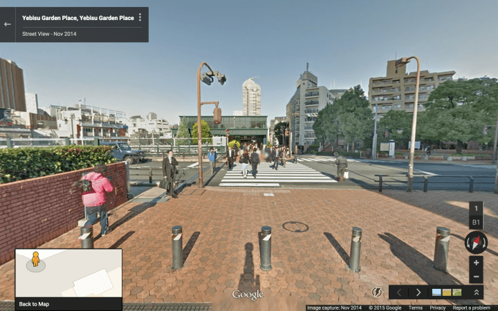 just south of south end of Skywalk