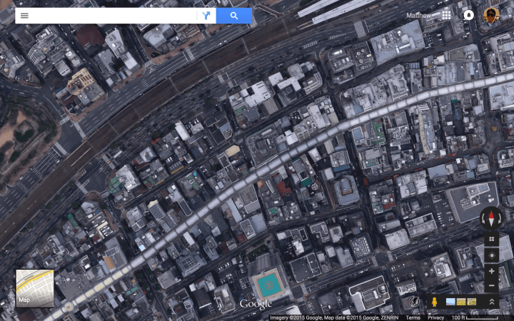 Satellite view of the same.