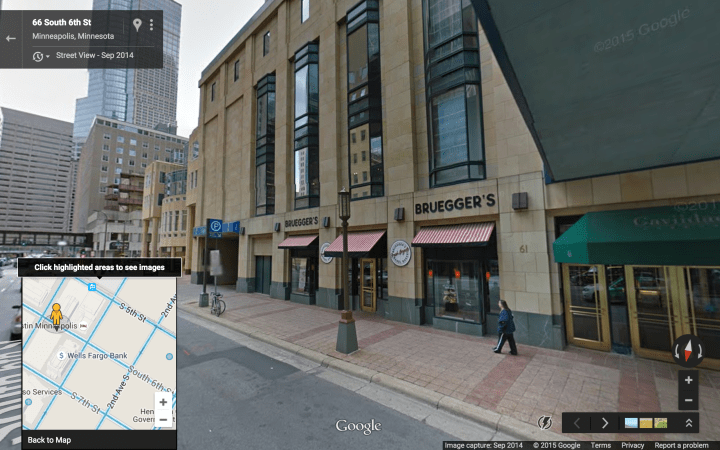 S 6th St just east of Nicollet - facing south