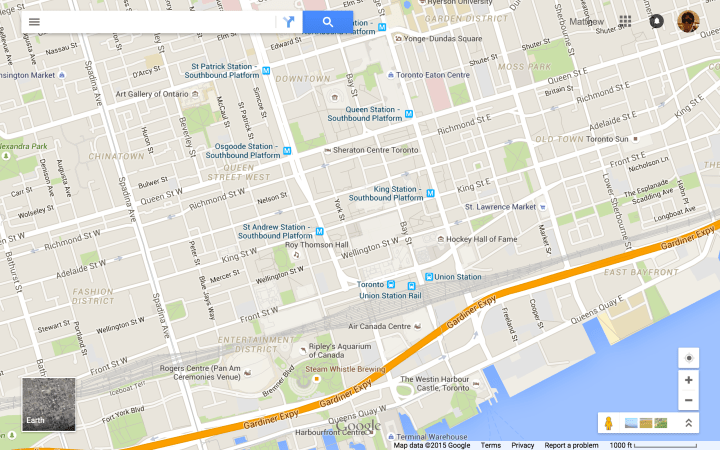 Toronto - Scale 1000 ft