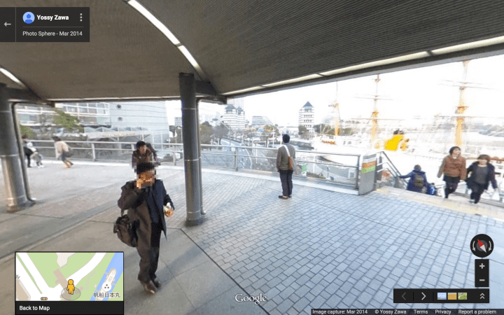 View from north end of Moving Sidewalk