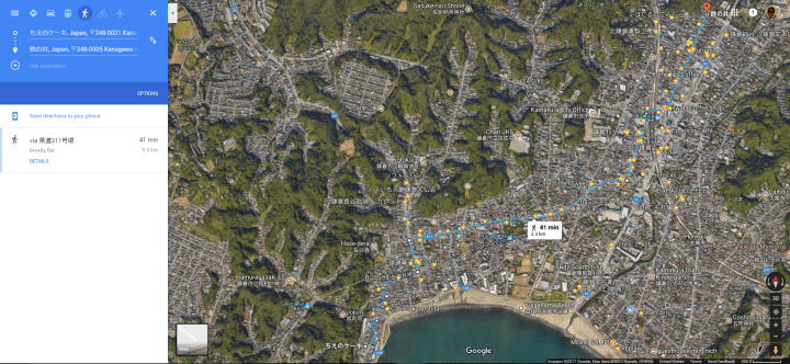 Kamakura 41 minute walk satellite