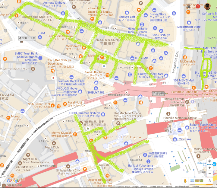 Shibuya West Side Area Map