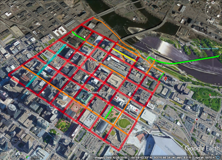 Mpls Highlighted Aerial North at top