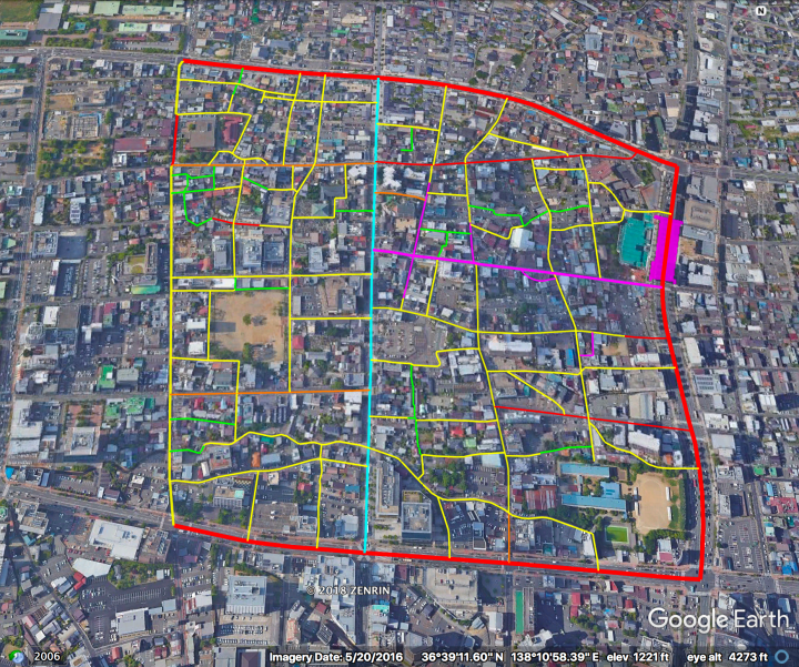 Aerial highlighted hierarchy