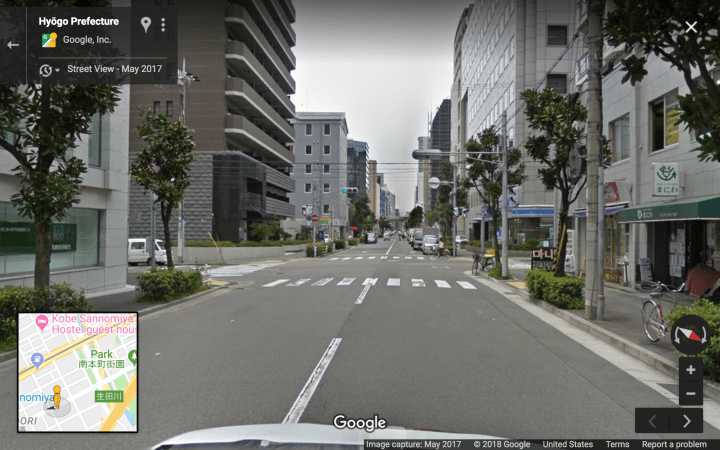 Level 3 Quiet Blvd with trees and bikes